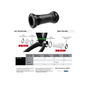 SRAM DUB BSA 68/73 krankboks Standard bearings