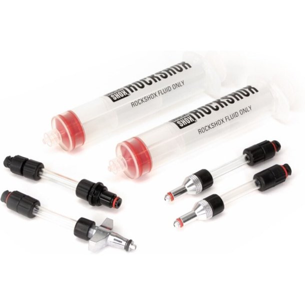 ROCKSHOX UNIVERSAL BLEED KIT (INCLUDES 2 SYRINGES, 2 STANDARD FITTINGS, CHARGER FITTING, AND REVERB BLEEDING EDGE FITTING)