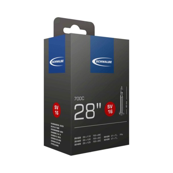 SCHWALBE Slange SV16 700 x 28-32c (28-32x622-630) Presta (Removable core) 80 mm