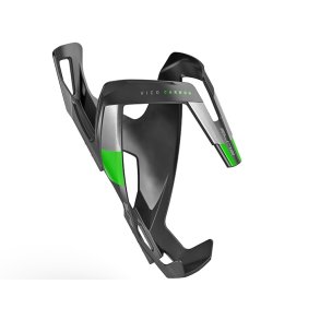 Elite Vico Carbon Flaskeholder Carbon Mat Grn Logo