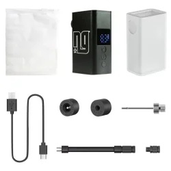 NG Sports Cawacawa elektrisk minipumpe Aluminum, 2*350 mAh, 8,3 bar 120 psi black matte
