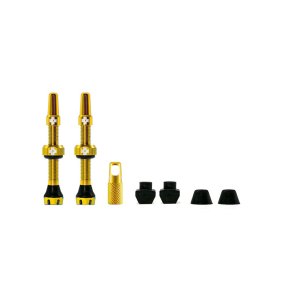 MUC-OFF Tubeless Valve Kit V. 2.0 44 mm Gold
