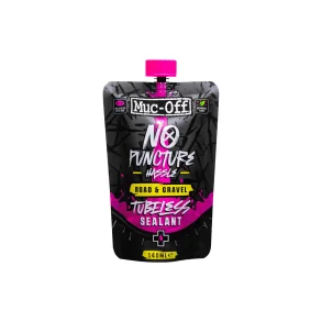 MUC-OFF No Puncture Hassle Tubeless Sealant Pouch Road and Gravel 140 ml