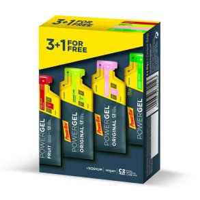 Powerbar PowerGel Multipack 3+1 strawberry/lime/apple/red