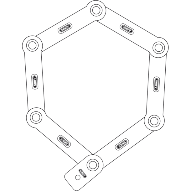 Abus Foldels 6150 Bordo Combo Lite Sort