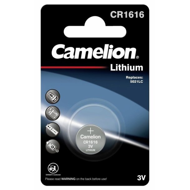 Batteri CR1616 3v 1-pak Lithium Camelion
