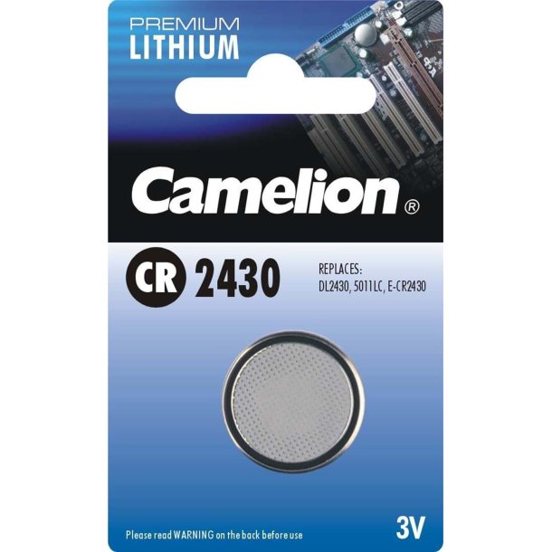 Batteri CR2430 1-pak Lithium Camelion