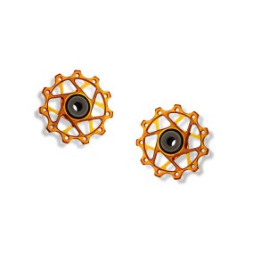 Garbaruk Rear Derailleur Pulleys for Shimano 11T-11T Orange