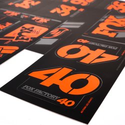 FOX Decal 2019 AM Heritage, Fork and Shock Kit, Orange