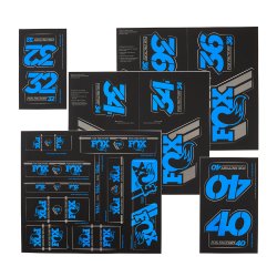 FOX Decal 2019 AM Heritage, Fork and Shock Kit, Blue