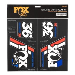 FOX Decal 2019 AM Heritage, Fork and Shock Kit, Red White Blue