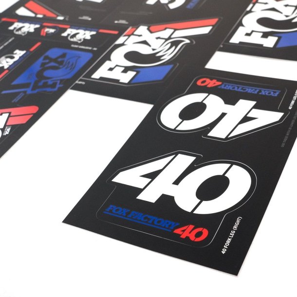 FOX Decal 2019 AM Heritage, Fork and Shock Kit, Red White Blue