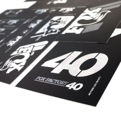 FOX Decal 2019 AM Heritage, Fork and Shock Kit, Chrome