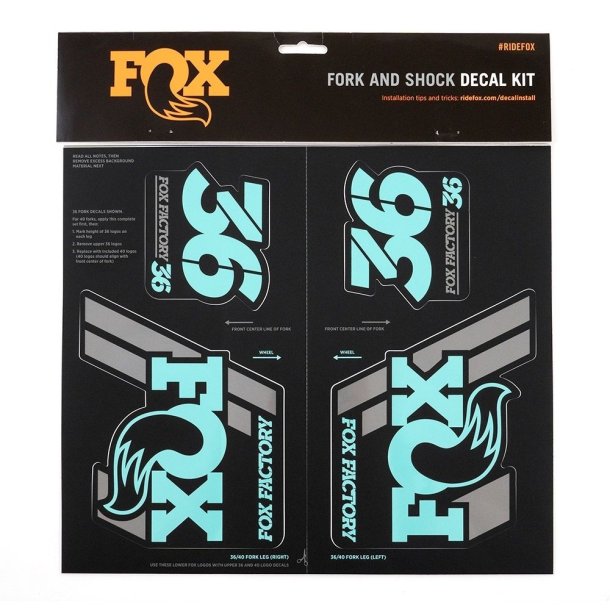 FOX Decal 2019 AM Heritage, Fork and Shock Kit, Mint