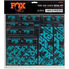 FOX Decal 2021 AM Custom Fork and Shock Kit Turquoise