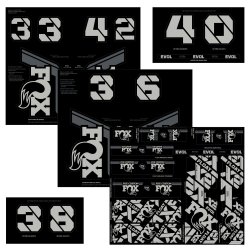FOX Decal 2021 AM Custom Fork and Shock Kit Battleship Grey