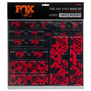 FOX Decal 2021 AM Custom Fork and Shock Kit Root Red