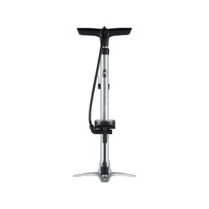 CRANKBROTHERS Floor pump Sterling w/analog gauge 11 bar/160 psi Silver