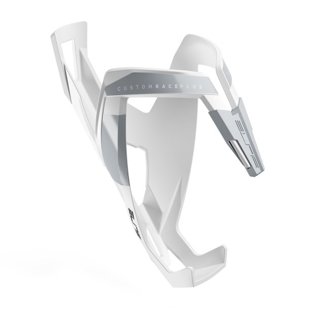 Elite Custom Race Plus Flaskeholder Soft Touch Hvid/Gr grafik