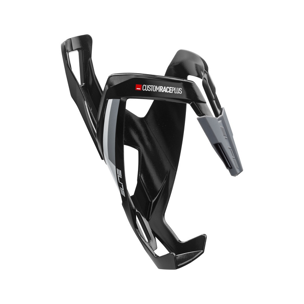 Elite Custom Race Plus Flaskeholder Sort glossy/Hvid grafik