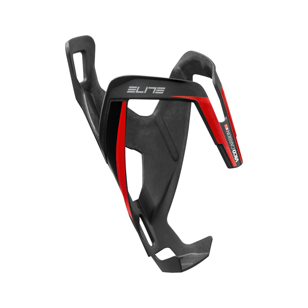 Elite Vico Carbon Flaskeholder Mat Carbon Rd Logo