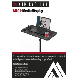 KOM Cycling INDOOR MEDIA DISPLAY CYCLING DESK