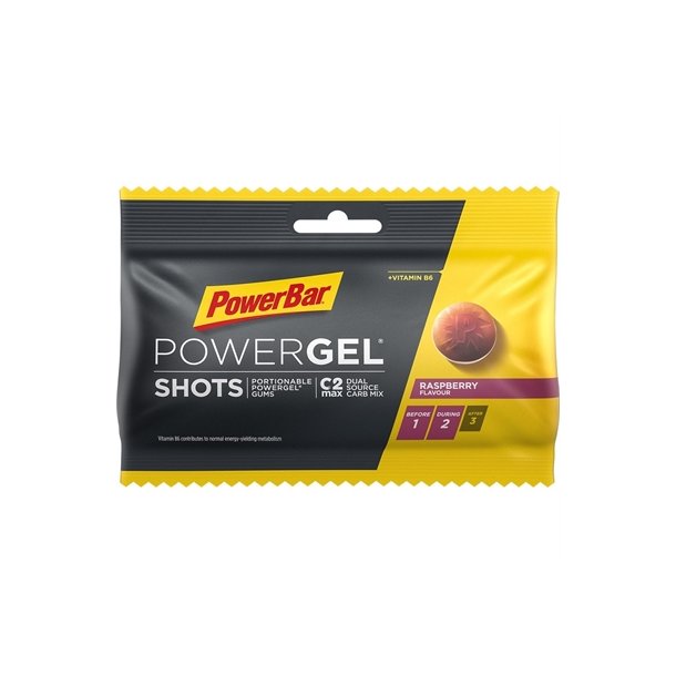 Powerbar PowerGel shots Rasberry vingummi