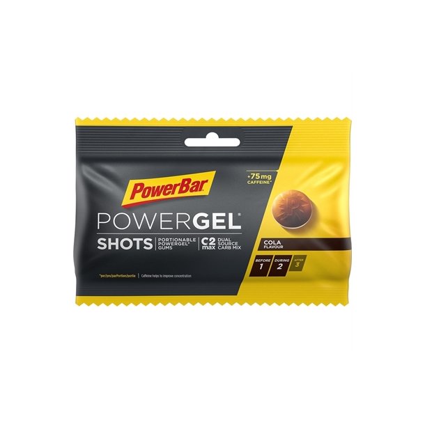 Powerbar PowerGel shots Cola 75mg koffein vingummi