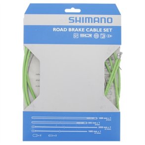 Shimano Bremsewirest Racer rustfri grn, PTFE 