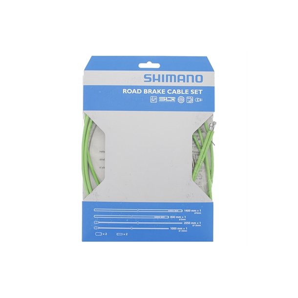 Shimano Bremsewirest Racer rustfri grn, PTFE 